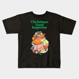 Christmas Food Inspector - Funny Holiday Kids T-Shirt